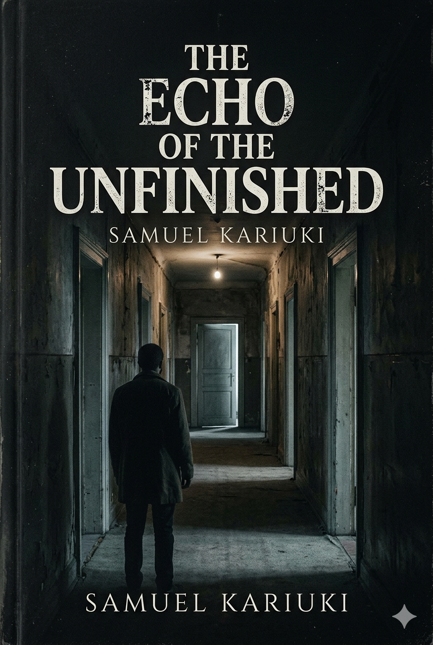 The Echo of the unfinished is an illustration of how we procrastinate the decisions and our acts that can be our life changing. It illustrates Elias in two version, the living one and the ghost one who reminds him of every decision he postponed. It later 