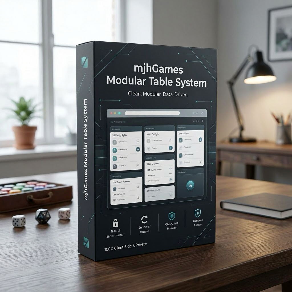 mjhGames Modular Table System - Payhip