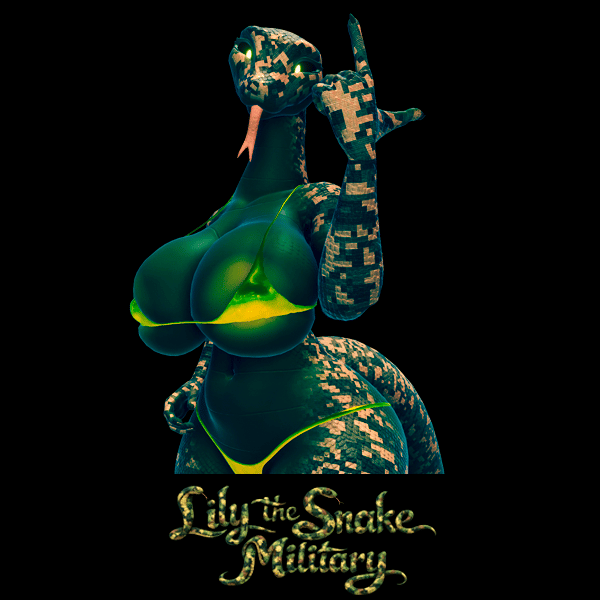 Lily the Snake Military - Texture & Material VRCHAT