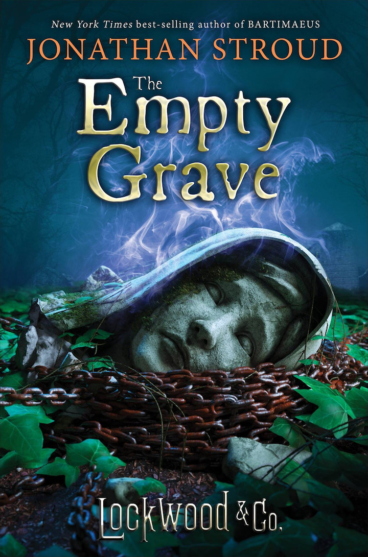 Novel Cover for "The Empty Grave", the fifth book in the book series "Lockwood & Co." written by Jonathan Stroud.