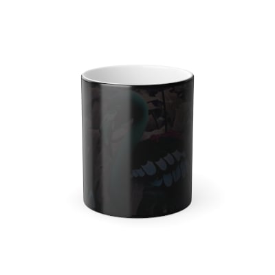 “Full‑wrap flamingo artwork emerging on a heat‑activated mug inspired by Miami’s tropical glamour.”