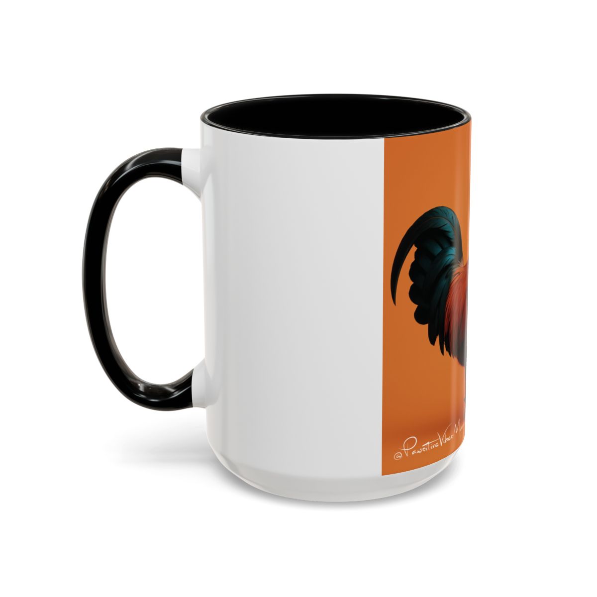 “Side angle of vibrant rooster illustration inspired by Little Havana street culture.”