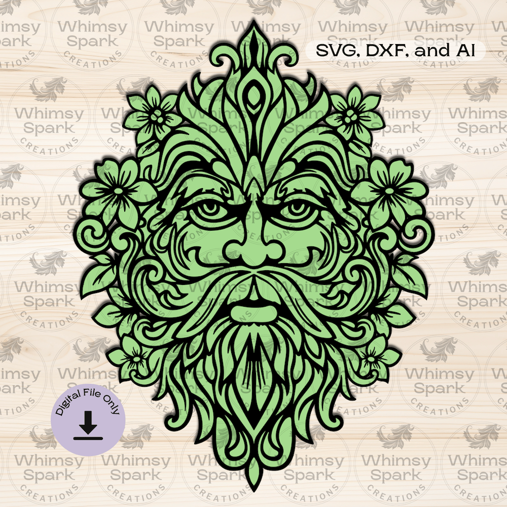 Celtic Greenman laser cut file