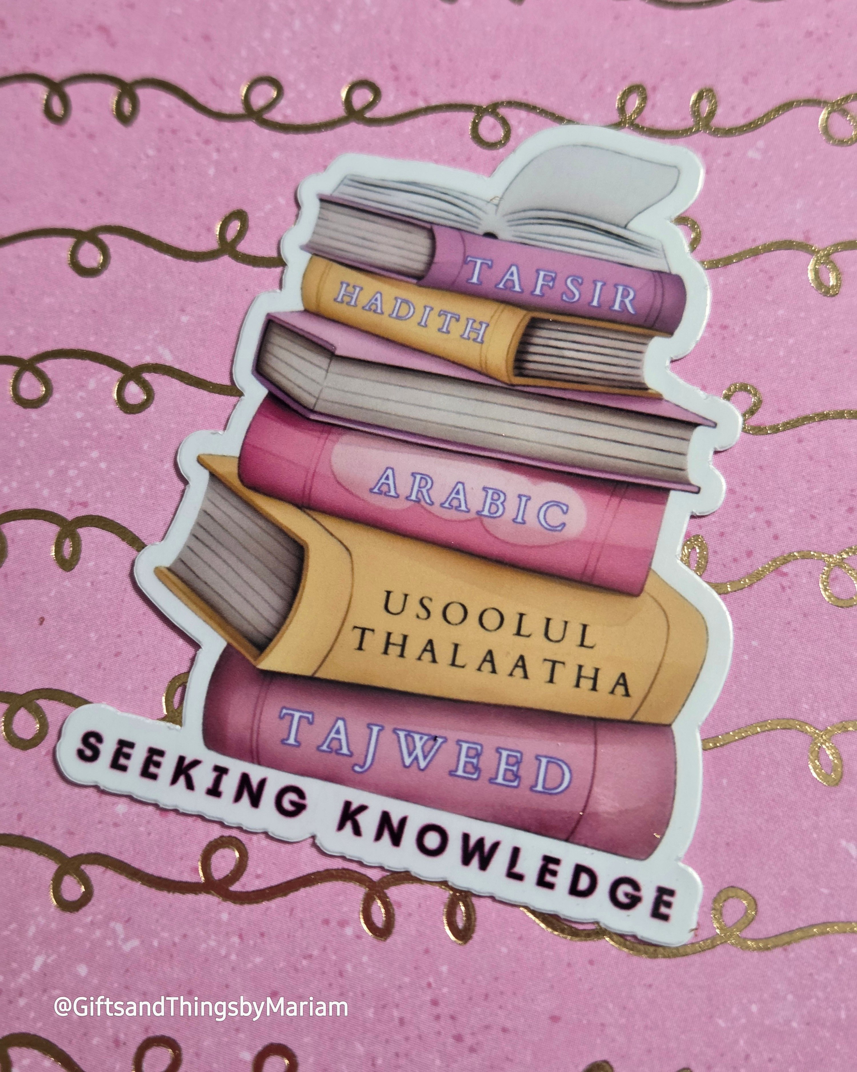 Seeking Knowledge Vinyl Sticker | Cute & Inspirational - Payhip