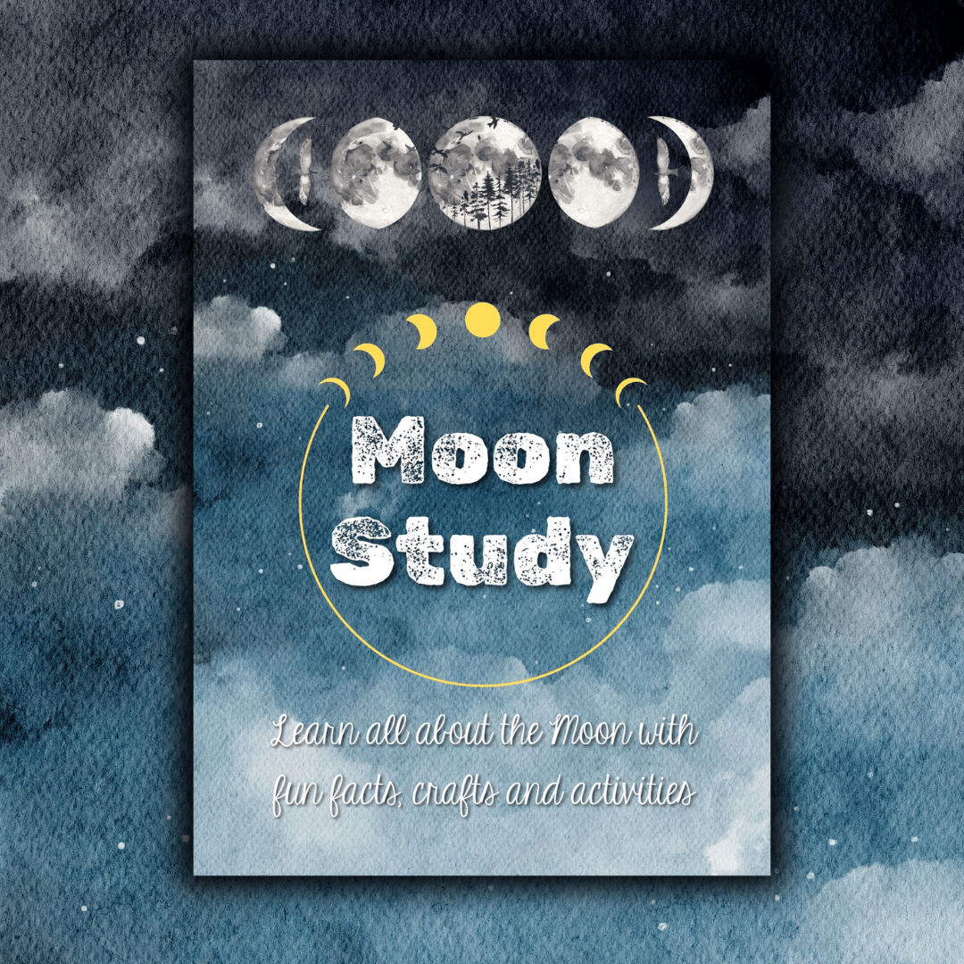 Moon topic for kids. Printable activity pack