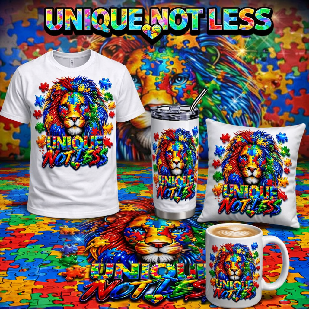 UNIQUE NOT LESS – Puzzle Lion Design 🦁 Digital download only - Payhip