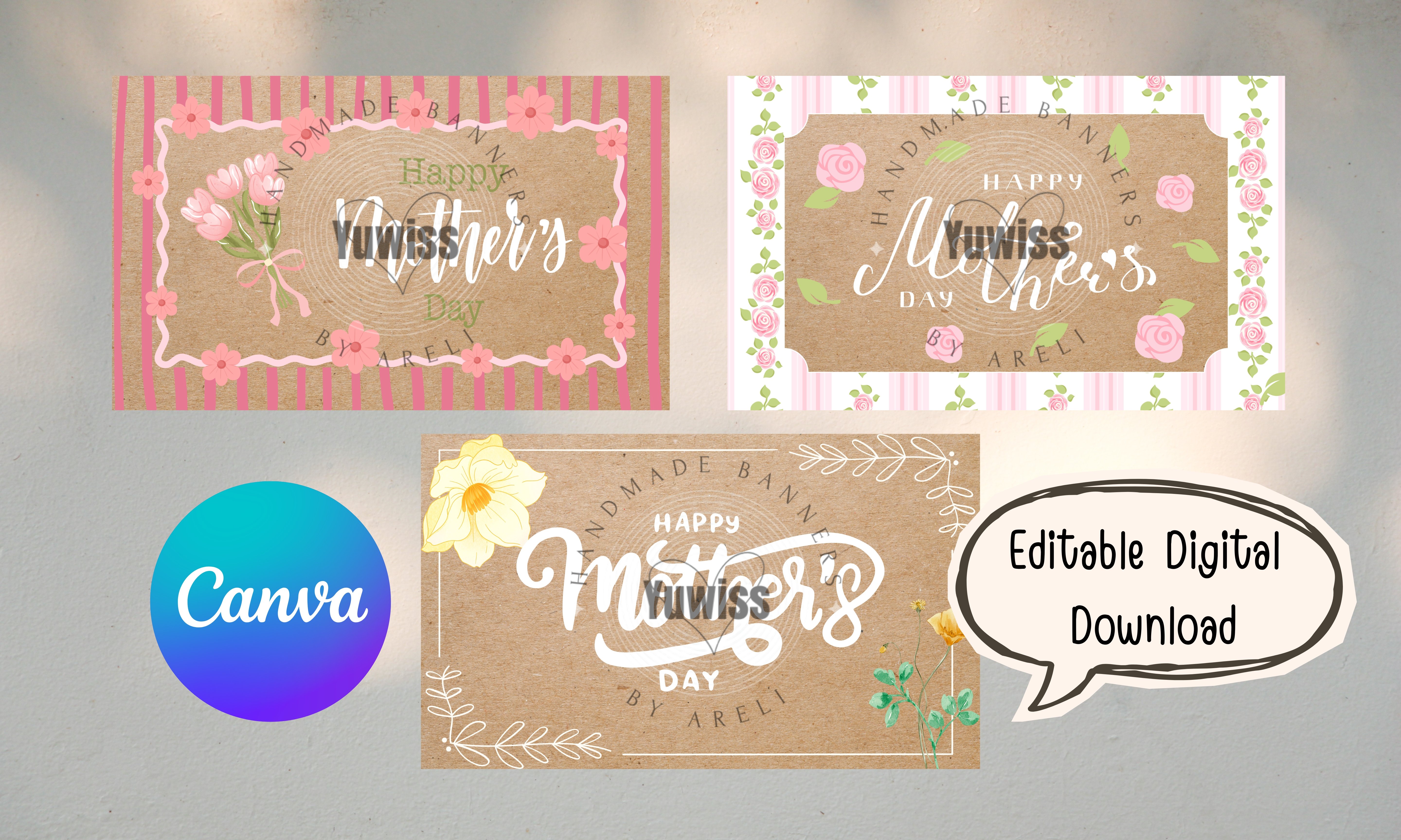 Editable Digital Download Mothers Day - Payhip