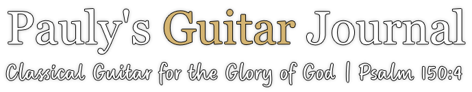 Pauly's Guitar Journal