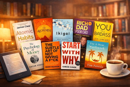 collection top 10 books start reading habit