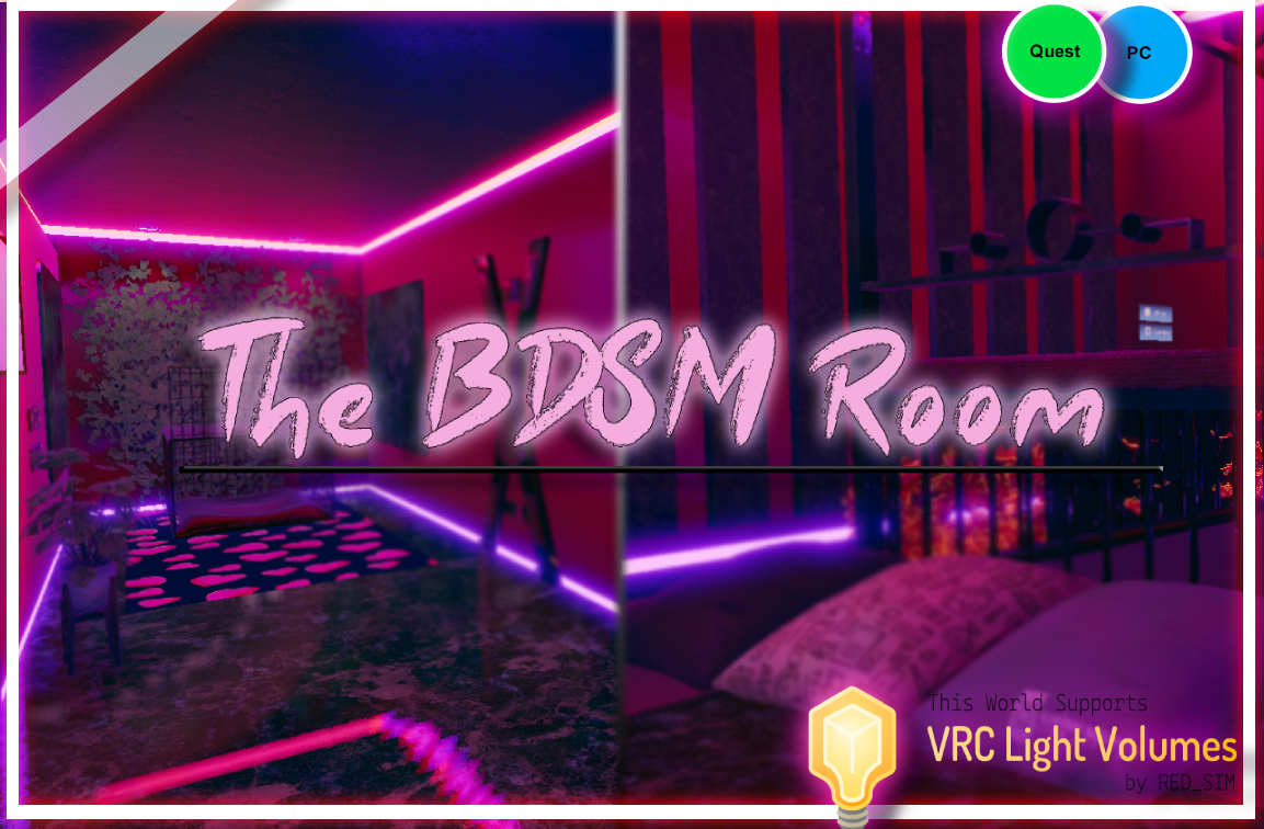 The BDSM Room For VRCHAT (Quest/PC)