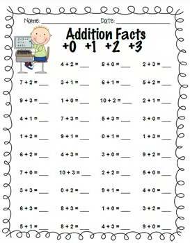 Addition Facts Practice: +0 through +10 and What Makes 10?