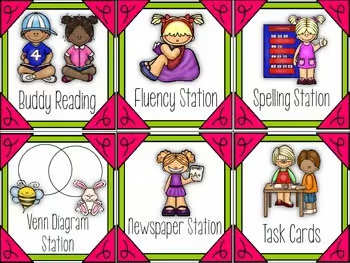 Literacy Station Rotation Cards