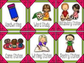 Literacy Station Rotation Cards