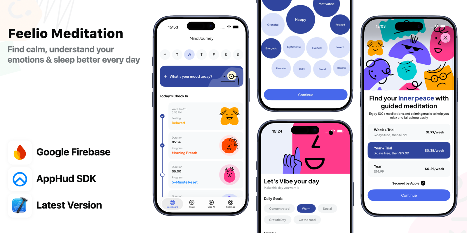 Feelio Meditation - iOS App Source Code - Payhip