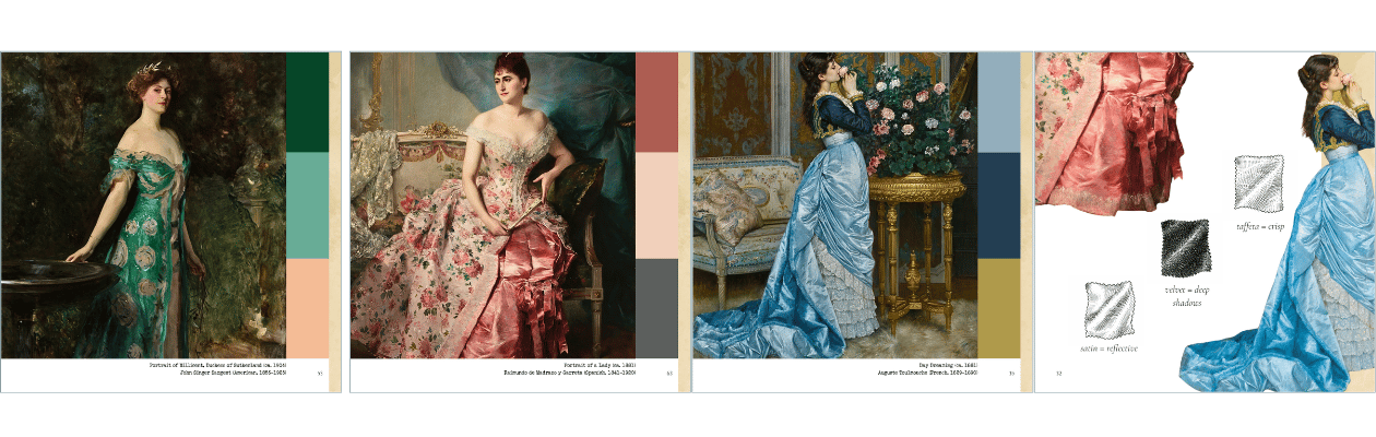 A Look Inside the Book, The colors of Fashionable Ladies