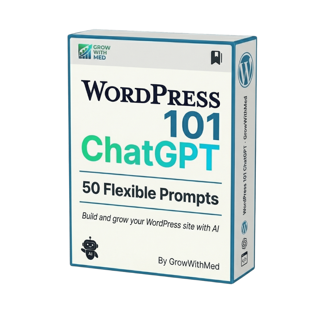 WordPress 101 ChatGPT: AI Prompts to Build, Customize & Optimize Any Website Fast