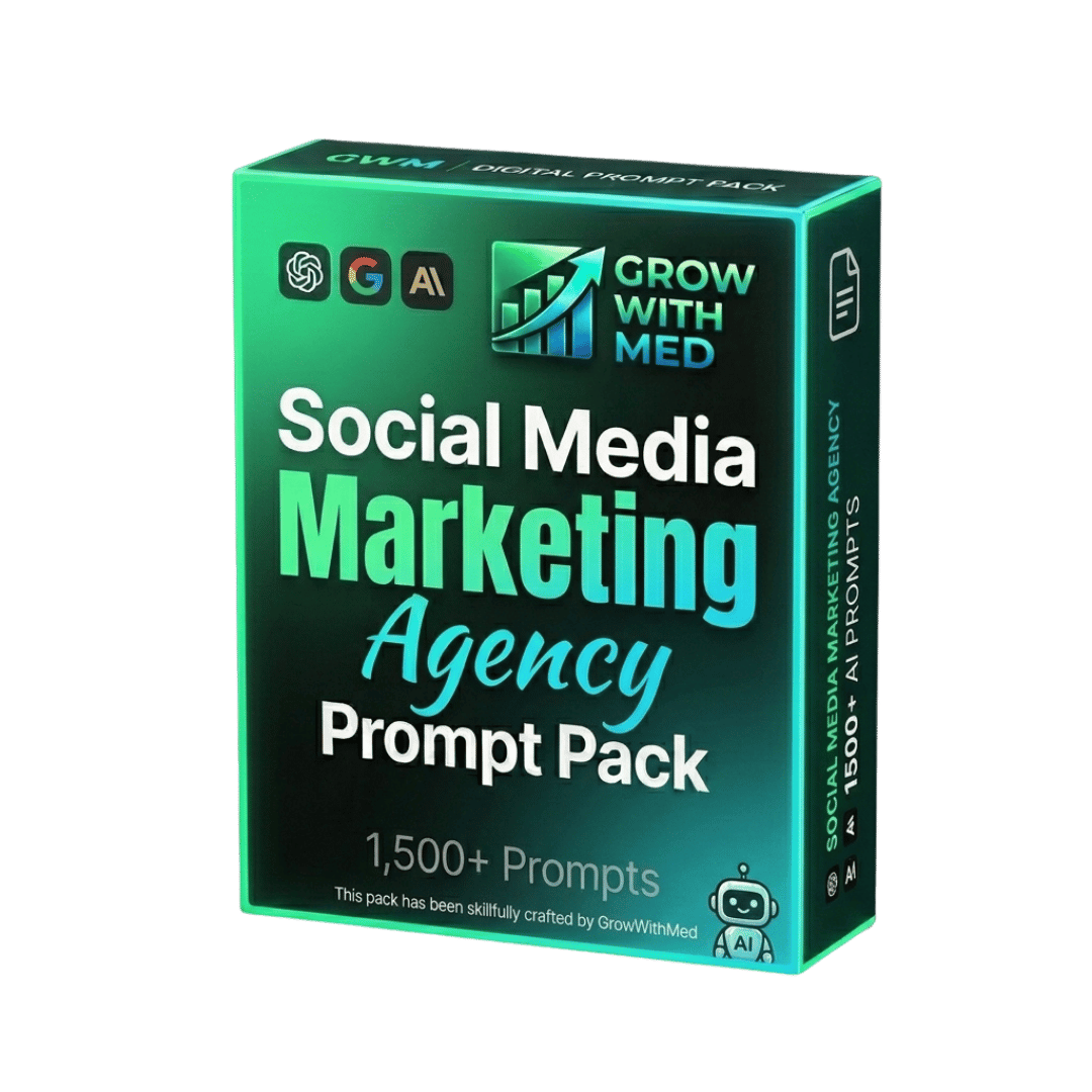 Social Media Marketing Agency Prompt Pack: 1,500 AI Prompts to Attract Clients & Scale Your SMMA Fast