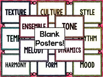 Musical Element Word Bubbles