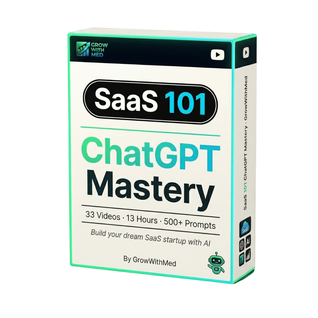 SaaS 101 ChatGPT Mastery: 33 Videos + 500 AI Prompts to Build, Launch & Scale a Profitable SaaS Company from Scratch