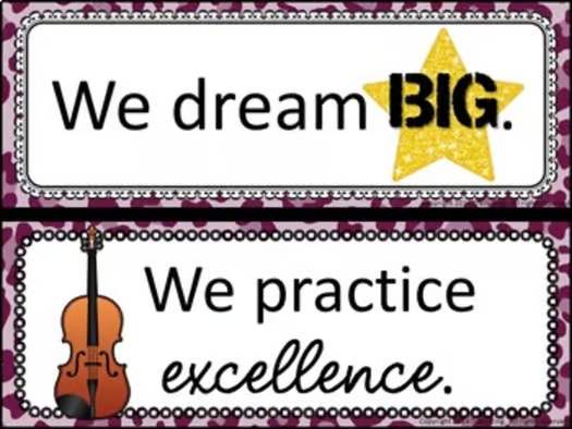 Music Bulletin Board - In Music We Rock Classroom Rules