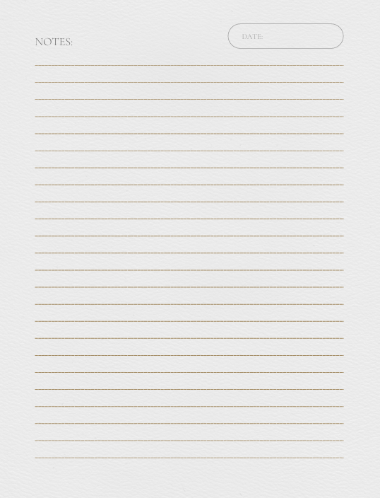 "Final numbered page from black and beige journal – additional space for notes or continued tracking."