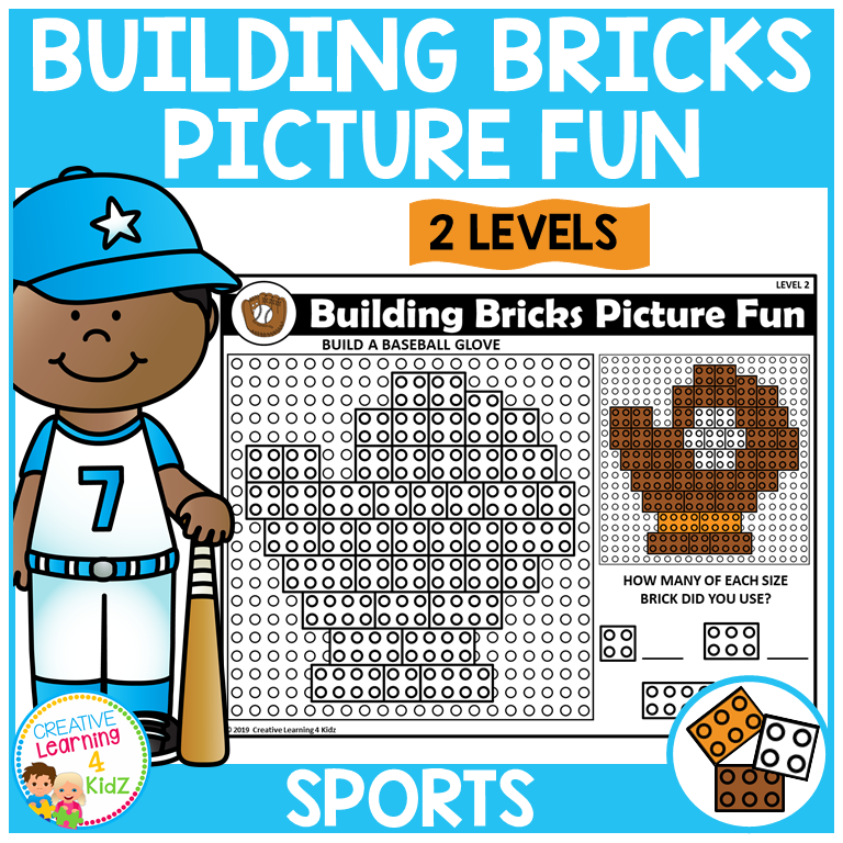 Sports Building Brick STEM Activity – LEGO® Fine‑Motor & Counting Fun