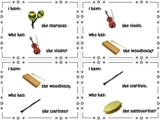I Have, Who Has? Musical Instruments Game | Interactive Music Classroom Activity