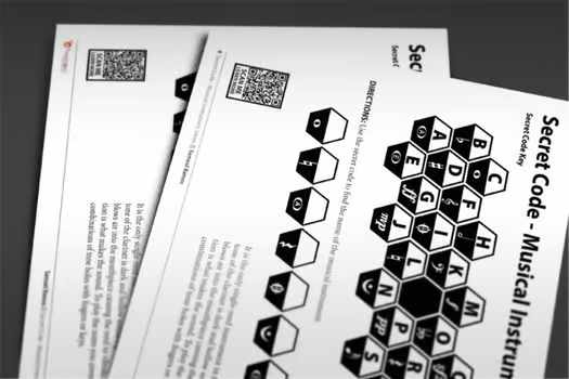 Secret Code: Musical Instruments Series - Worksheets for the Music Classroom