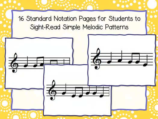Solfege Sightreading Cards - Sol, La, Mi (Conversational Solfege)