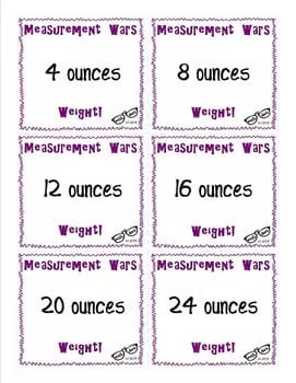 Capacity, Length and Mass (Weight): Measurement Wars Bundle!