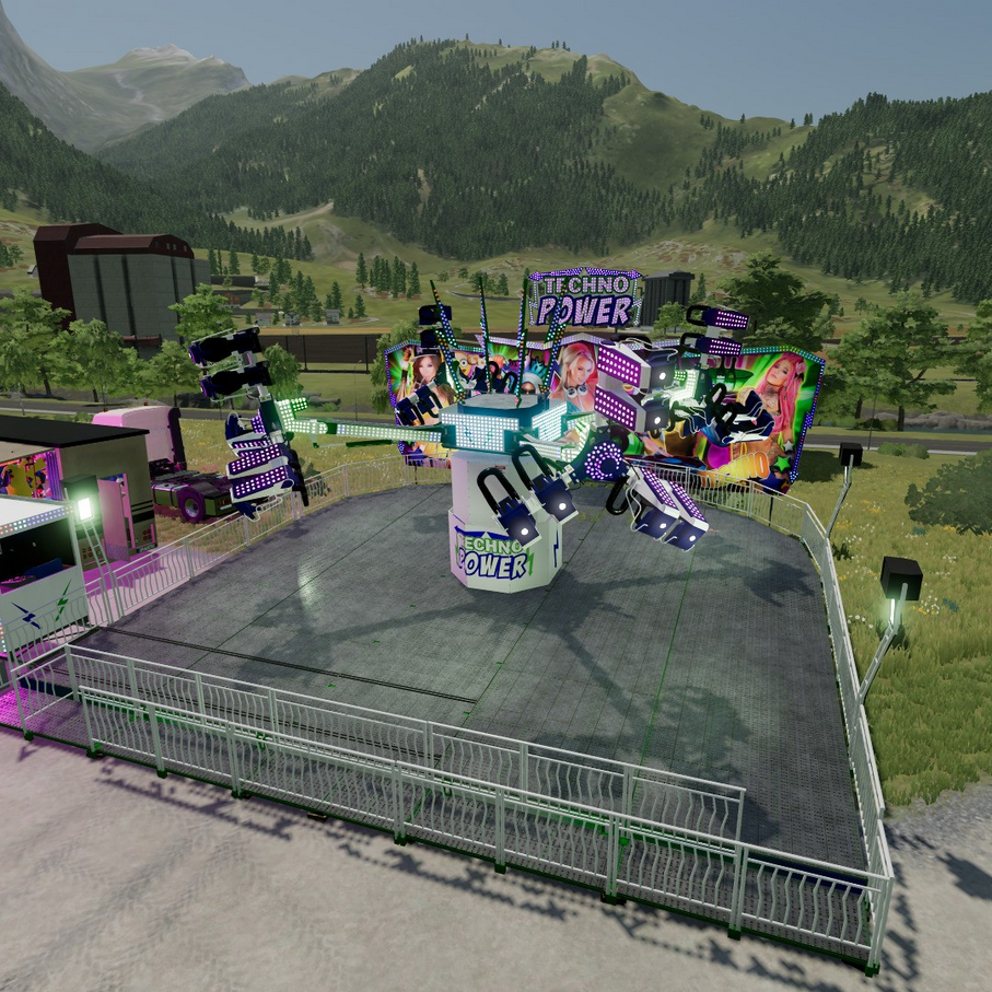 Mods Funfair Forain Farming Simulator 22 - FS25-Rides