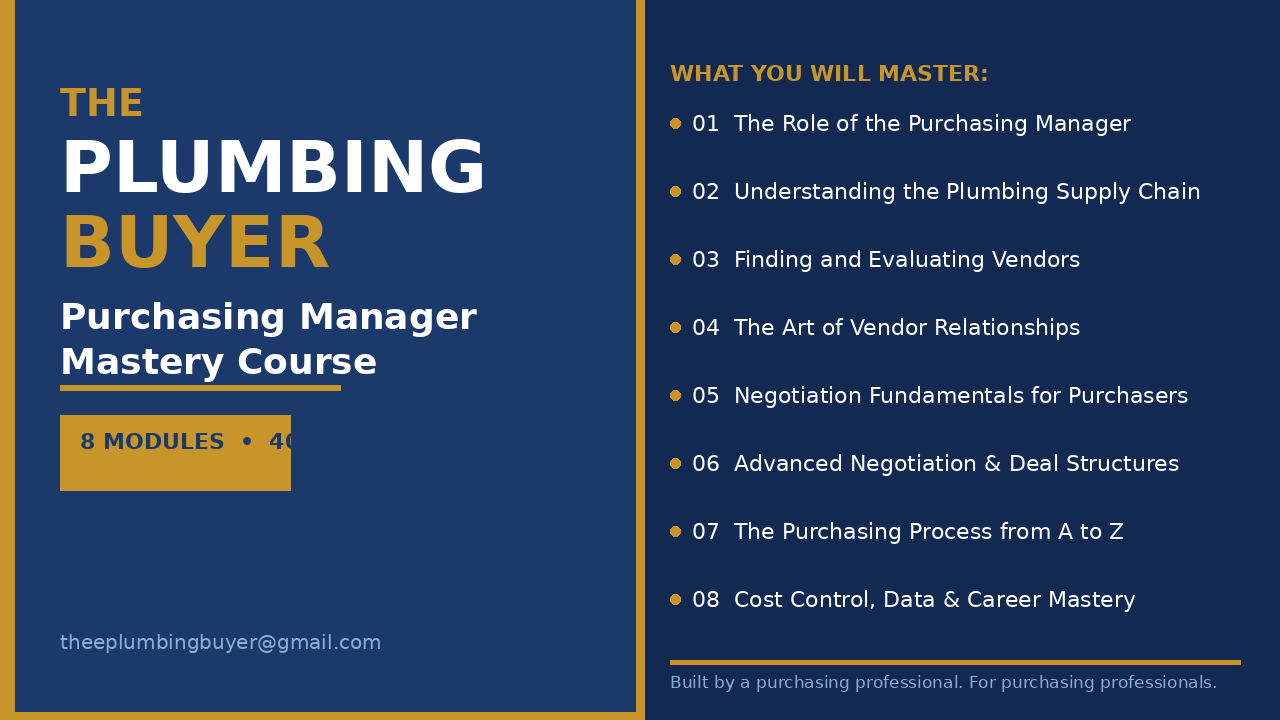 Purchasing Manager Mastery Course — The Complete 8-Module Training - Payhip