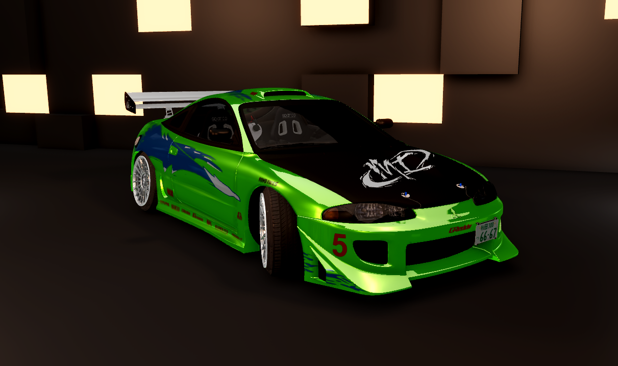 Mitsubishi Eclipse realistic JDM car model Roblox