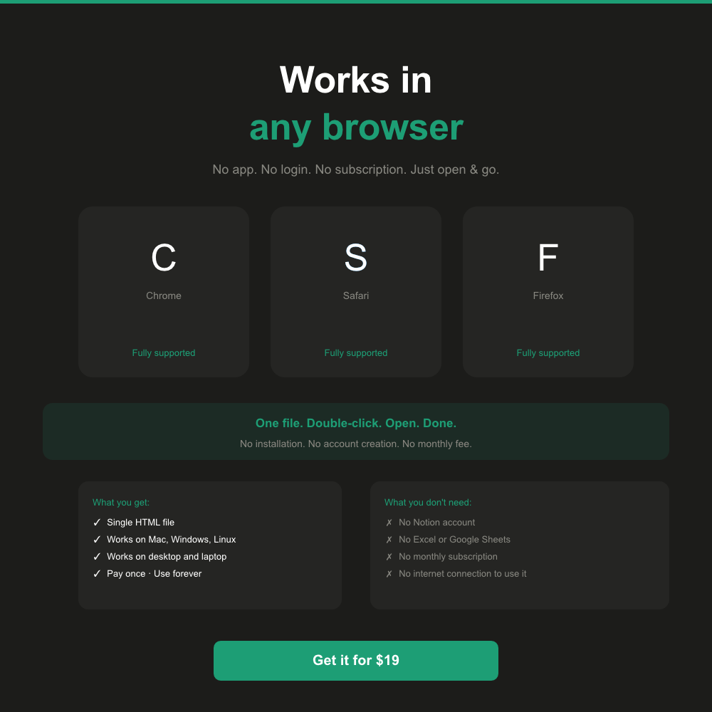 Project & Task Tracker — Interactive Web App (No App Required)