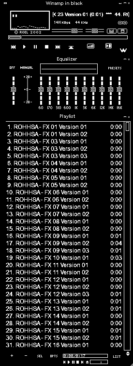 FIRST PICTURE OF TRACKLIST FOR BEAT EM UP SFX VOLUME ONE COMBAT SOUNDS