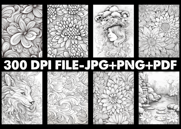 150 Stress Relief Adult Coloring Pages