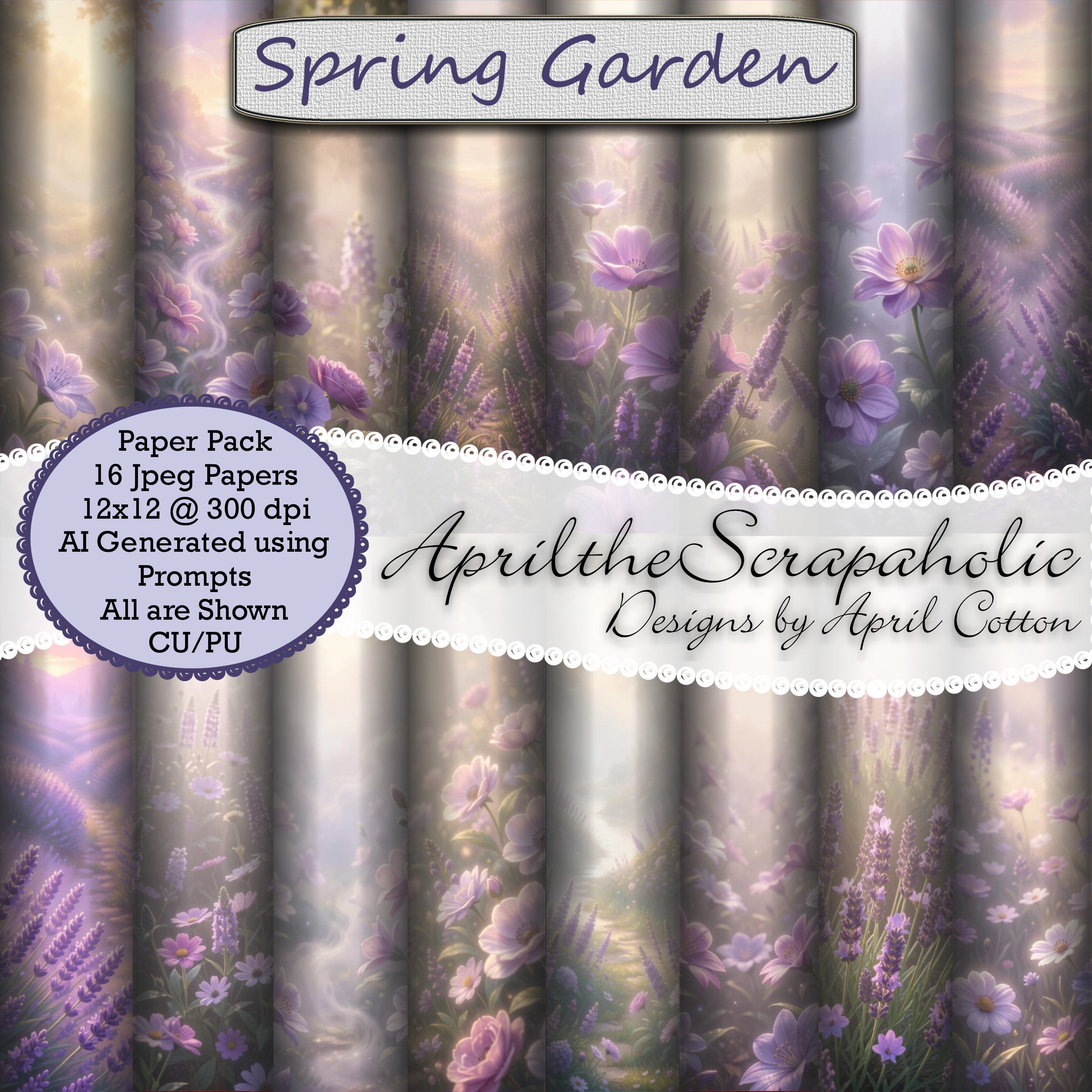 Spring Garden - Floral Papers - Payhip