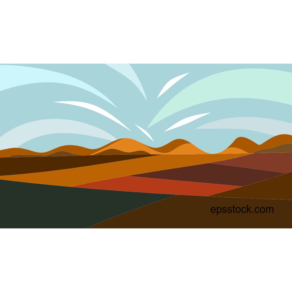 Socialist realism, flat vector illustration