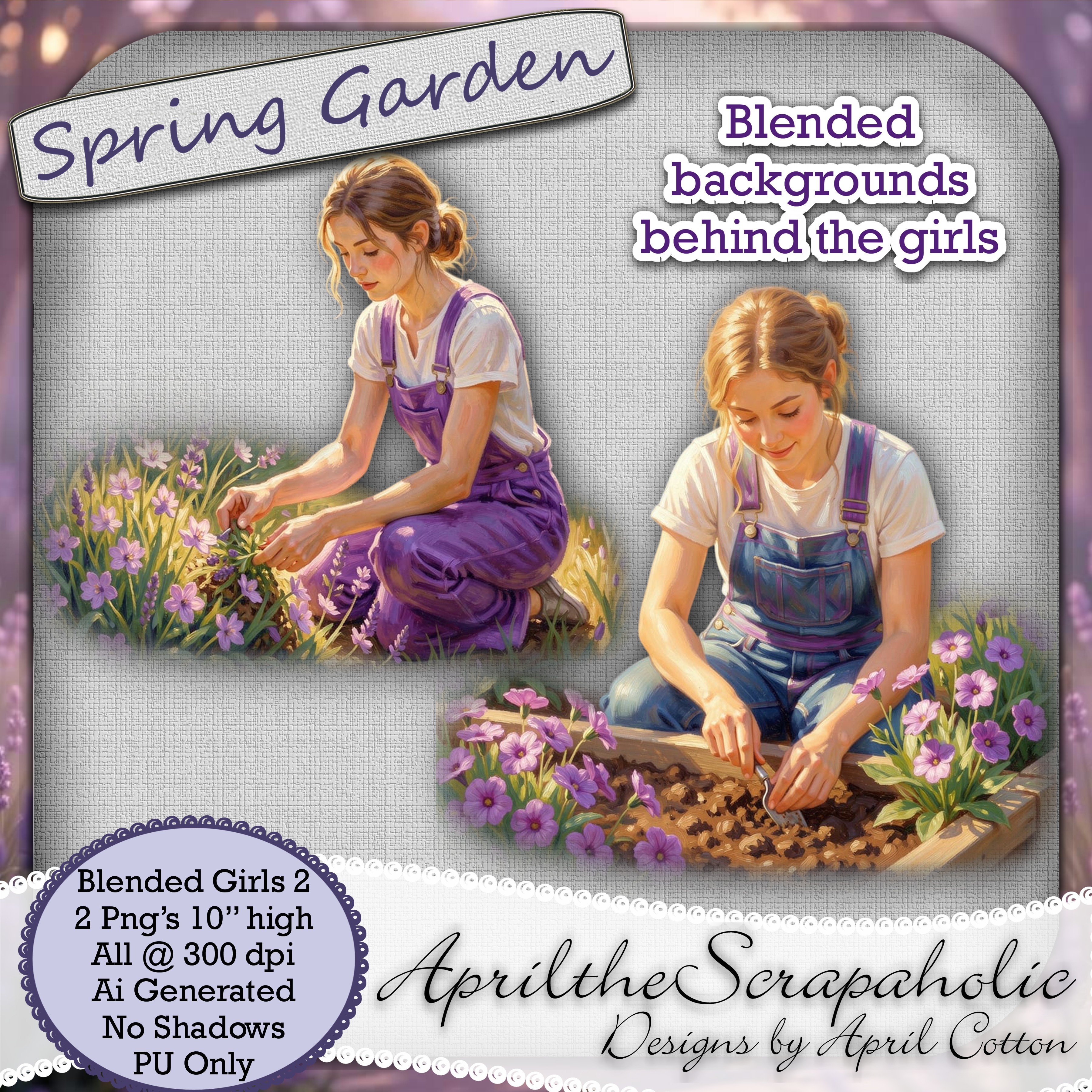 Spring Garden - Blended Girls Set 2 - Payhip