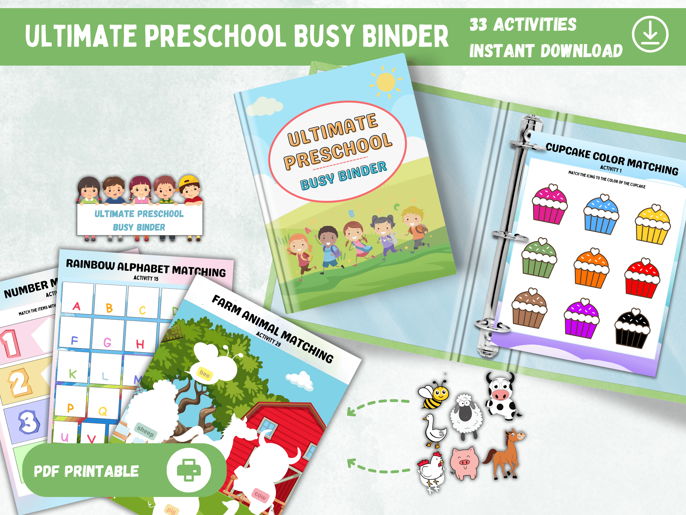 Preschool Busy Binder - 30 Activities - Payhip