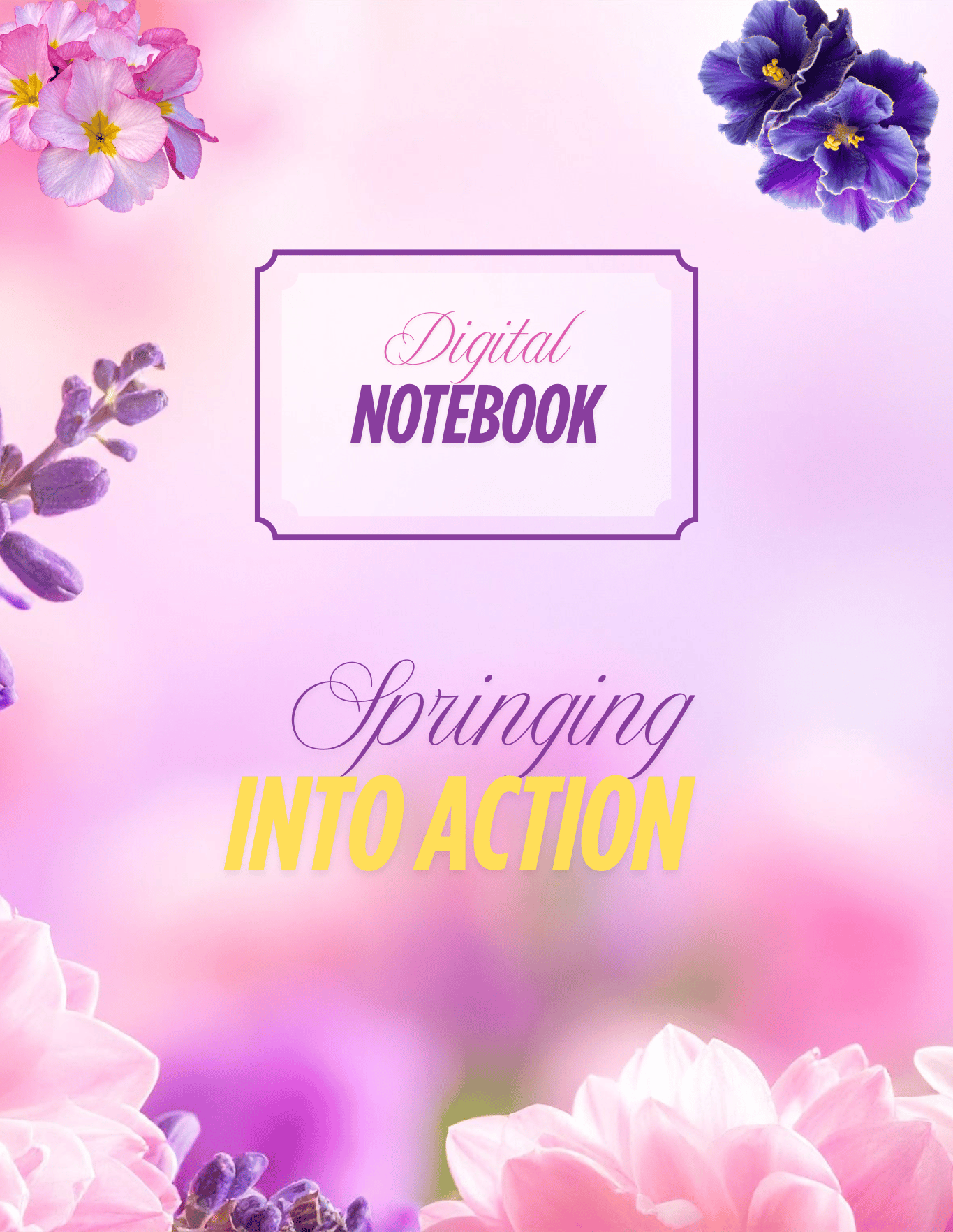 Springing Into Action Digital Notebook with Tabs - Payhip