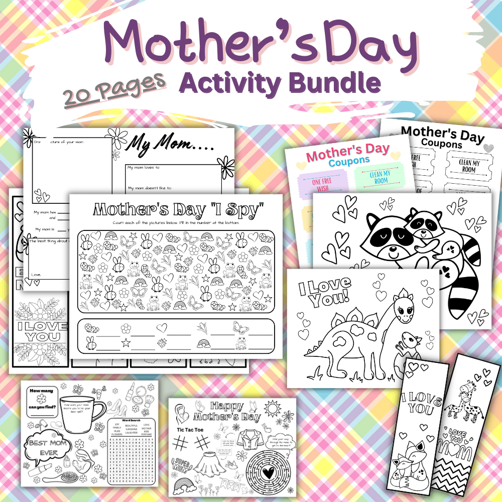 Mother's Day Activity Bundle (20 pages) - Payhip