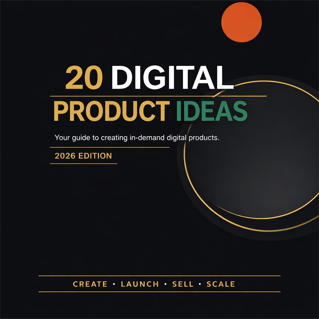 20 DIGITAL PRODUCT IDEAS
