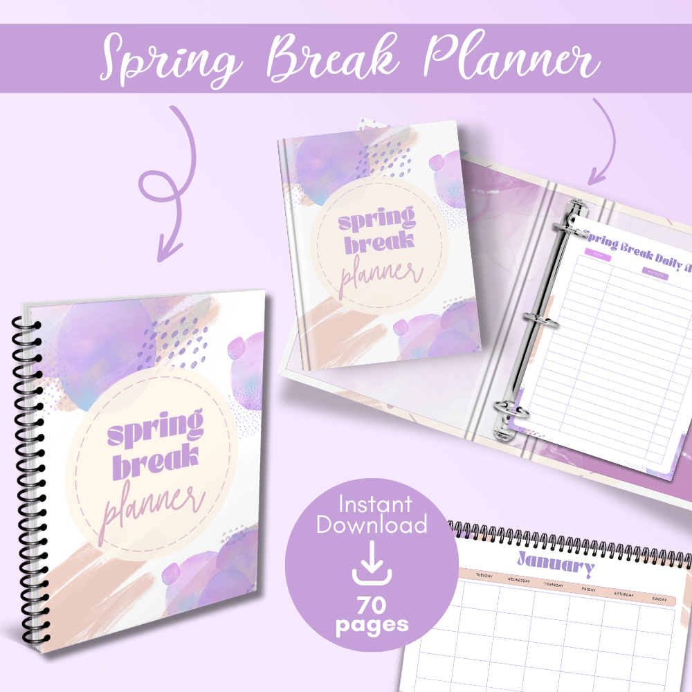 Spring Break Planner - Purple - Payhip