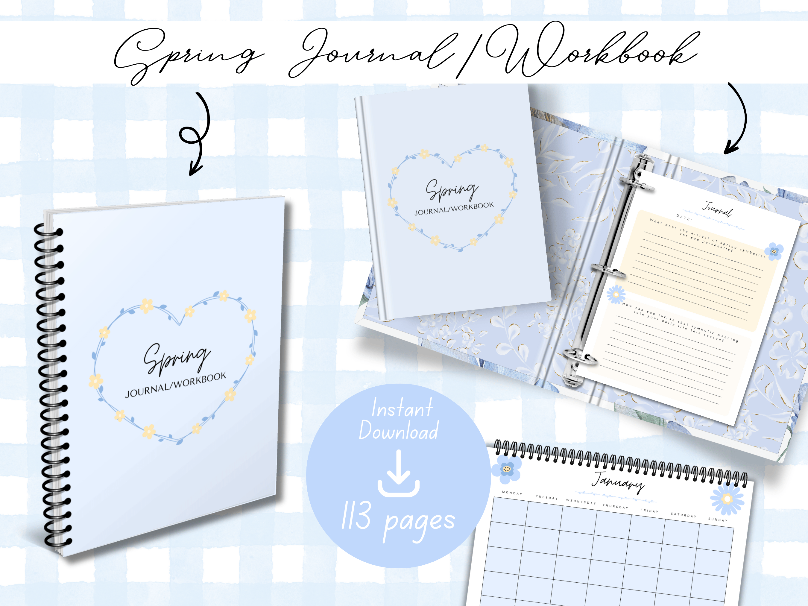 Spring Journal - Blue - Payhip