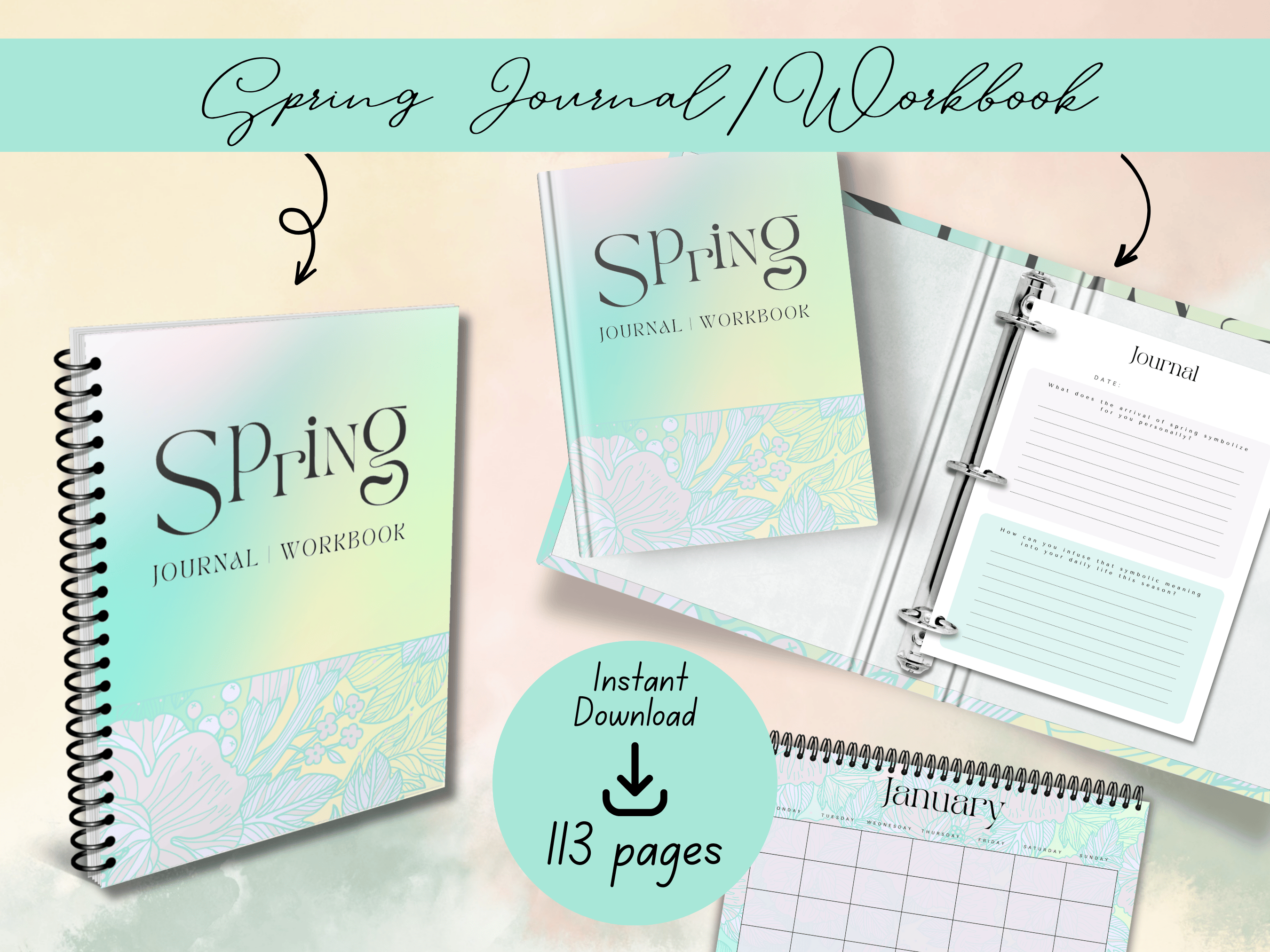 Spring Journal - Green - Payhip