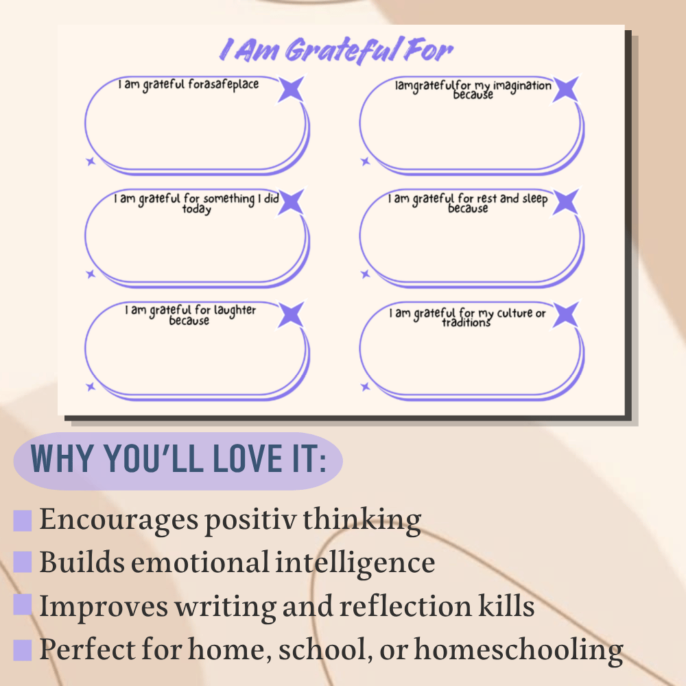 Gratitude journal for kids - Payhip