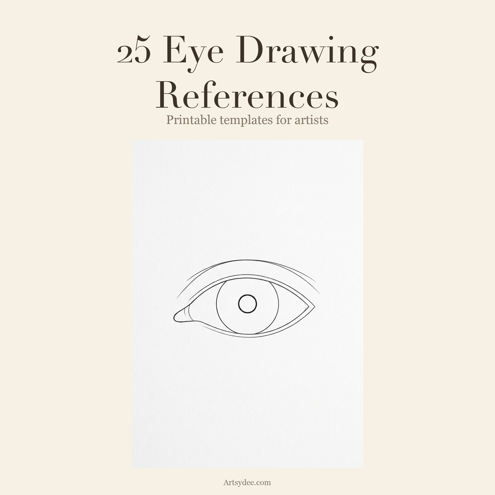 25 Eye Drawing Reference Templates