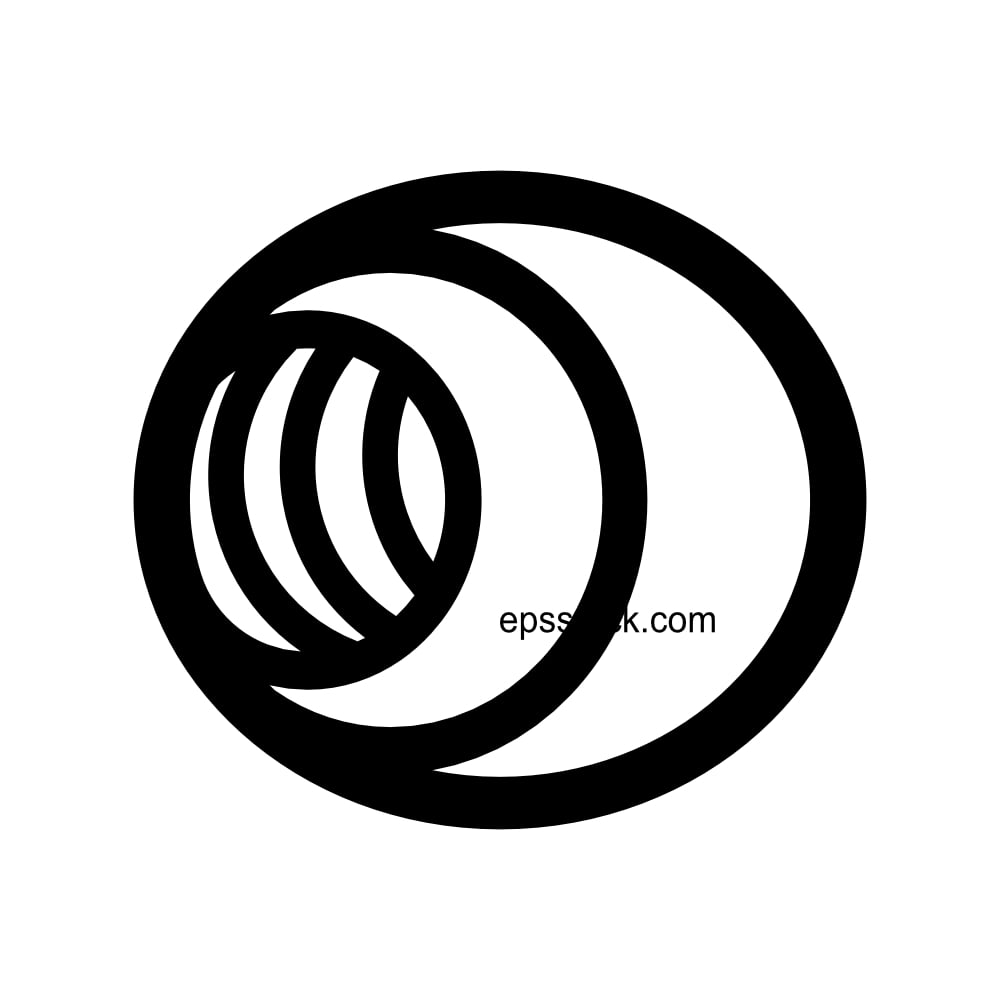 engineer logo, black isolated silhouette