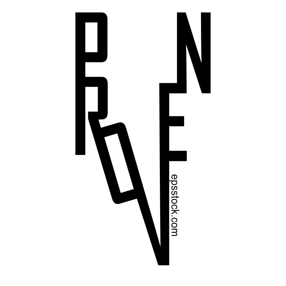 a symbol depicting a Proven, black isolated silhouette